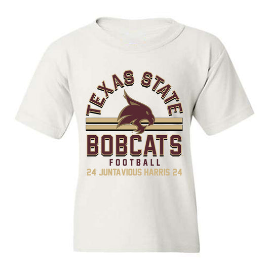 Texas State - NCAA Football : Juntavious Harris - Classic Fashion Shersey Youth T-Shirt-0