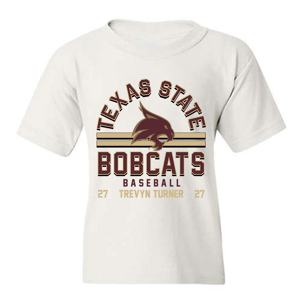 Texas State - NCAA Baseball : Trevyn Turner - Classic Fashion Shersey Youth T-Shirt-0