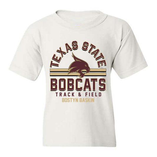 Texas State - NCAA Women's Track & Field : Bostyn Baskin - Classic Fashion Shersey Youth T-Shirt-0
