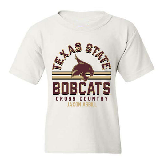 Texas State - NCAA Men's Cross Country : Jaxon Asbill - Classic Fashion Shersey Youth T-Shirt-0