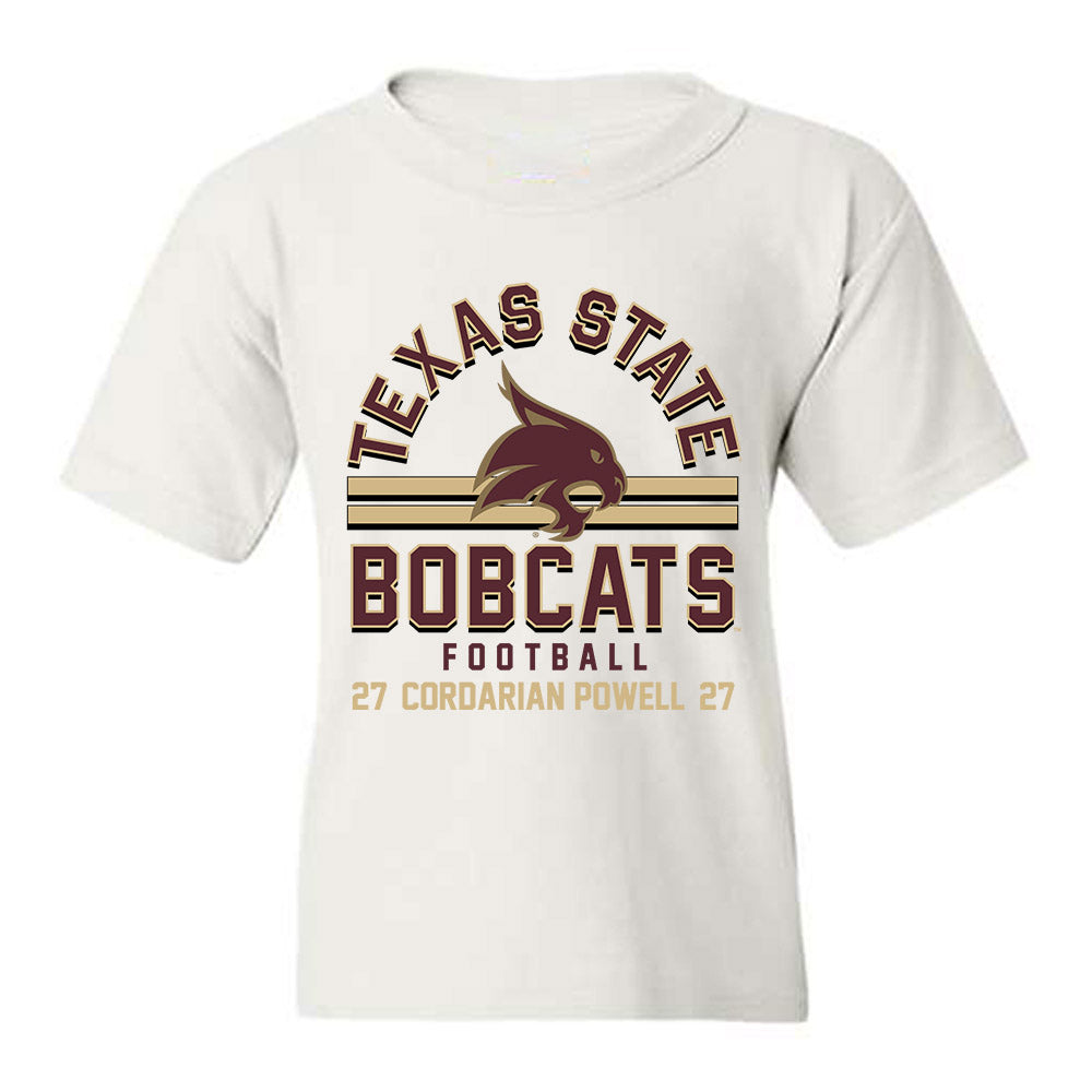 Texas State - NCAA Football : Cordarian Powell - Classic Fashion Shersey Youth T-Shirt-0