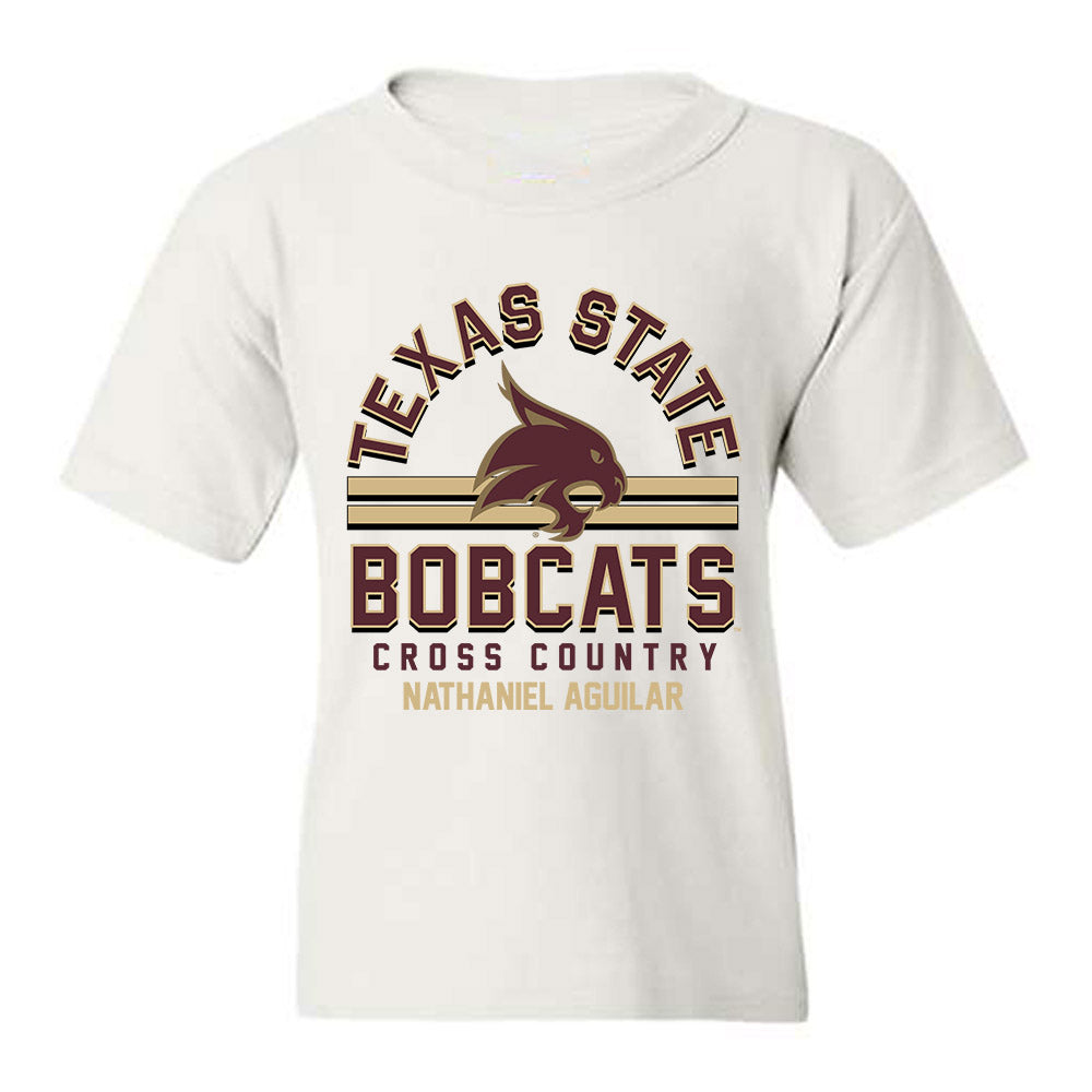 Texas State - NCAA Men's Cross Country : Nathaniel Aguilar - Classic Fashion Shersey Youth T-Shirt-0