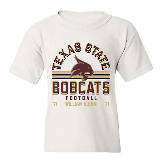 Texas State - NCAA Football : William Boone - Classic Fashion Shersey Youth T-Shirt-0