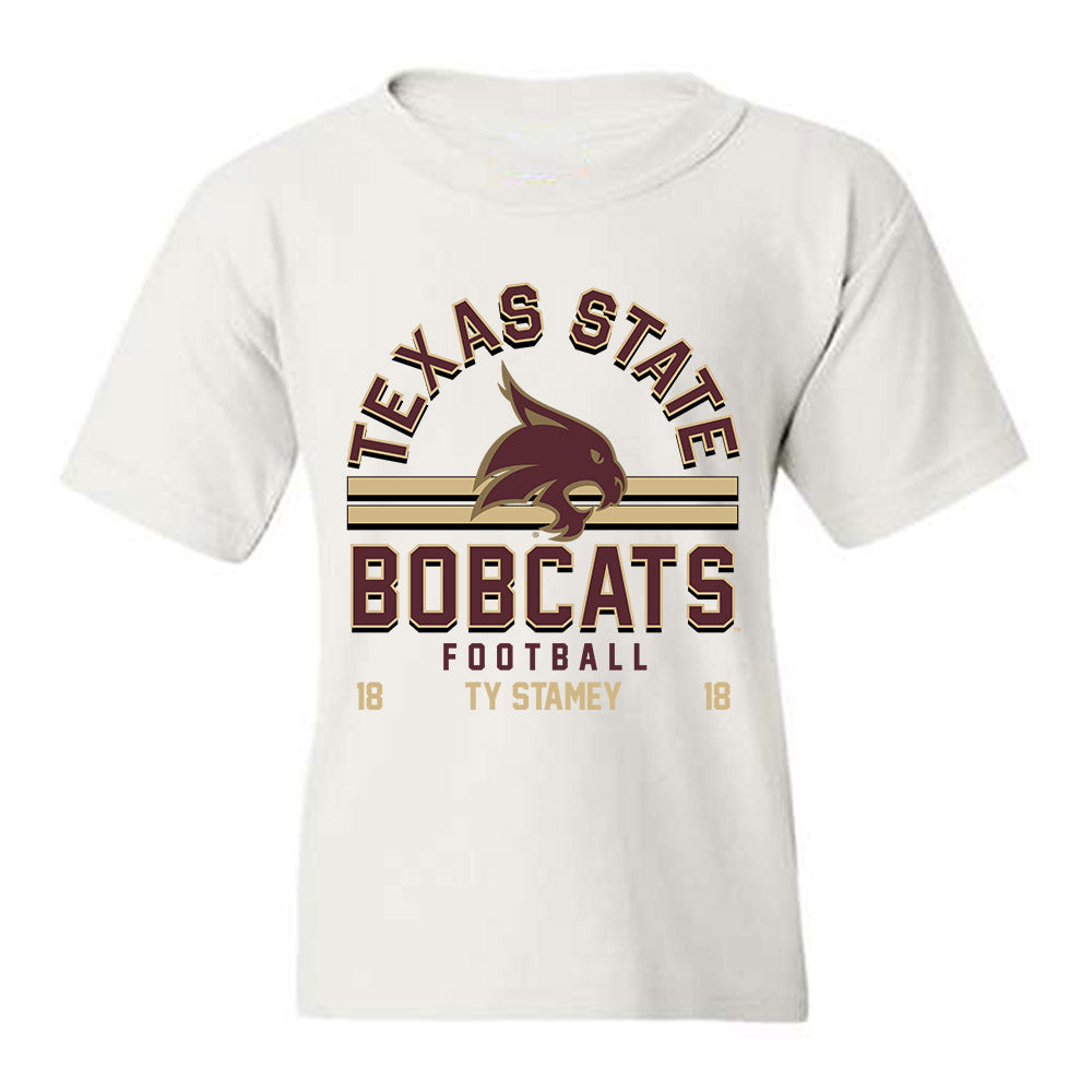 Texas State - NCAA Football : Ty Stamey - Classic Fashion Shersey Youth T-Shirt-0