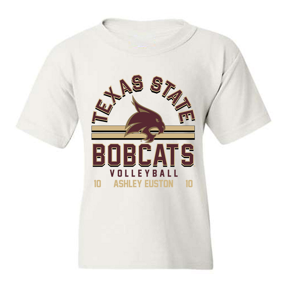 Texas State - NCAA Women's Volleyball : Ashley Euston - Classic Fashion Shersey Youth T-Shirt-0