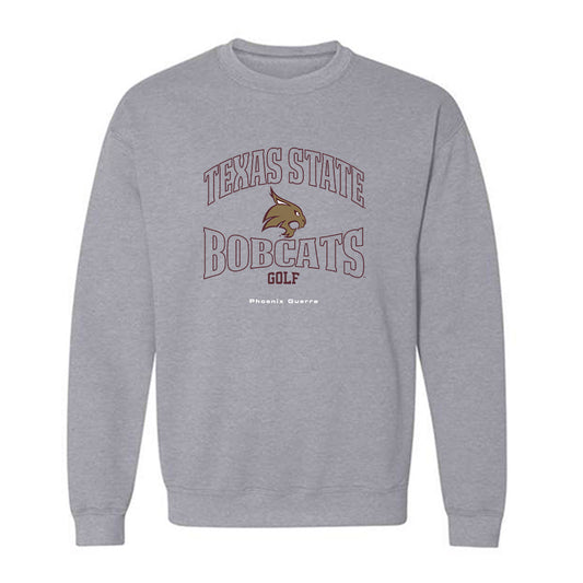 Texas State - NCAA Men's Golf : Phoenix Guerra - Crewneck Sweatshirt-0