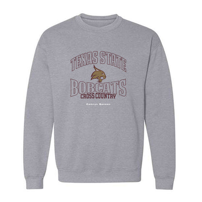 Texas State - NCAA Women's Cross Country : Camryn Benson - Crewneck Sweatshirt-0