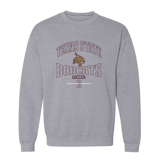 Texas State - NCAA Women's Soccer : Alexis Montgomery - Crewneck Sweatshirt-0