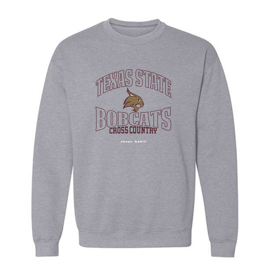 Texas State - NCAA Men's Cross Country : Jaxon Asbill - Classic Fashion Shersey Crewneck Sweatshirt-0