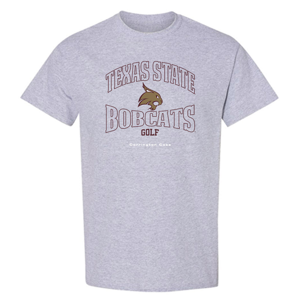 Texas State - NCAA Men's Golf : Corrington Case - Classic Fashion Shersey T-Shirt-0