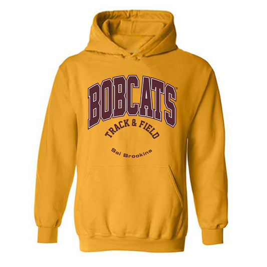 Texas State - NCAA Women's Track & Field : Sai Brookins - Classic Fashion Shersey Hooded Sweatshirt-0