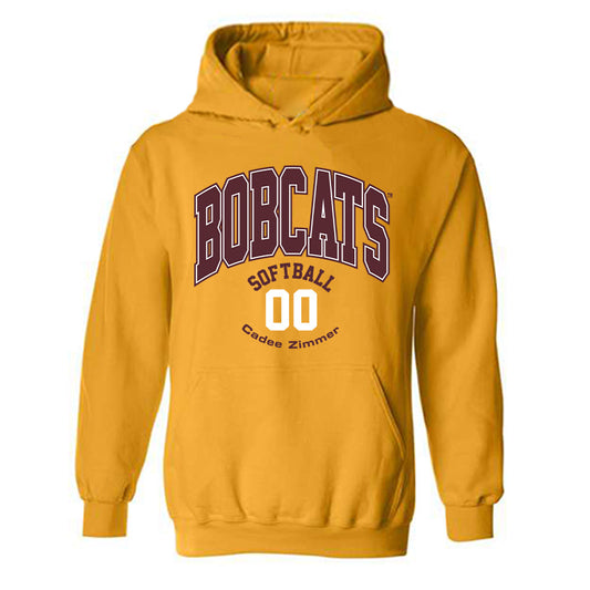 Texas State - NCAA Softball : Cadee Zimmer - Classic Fashion Shersey Hooded Sweatshirt-0