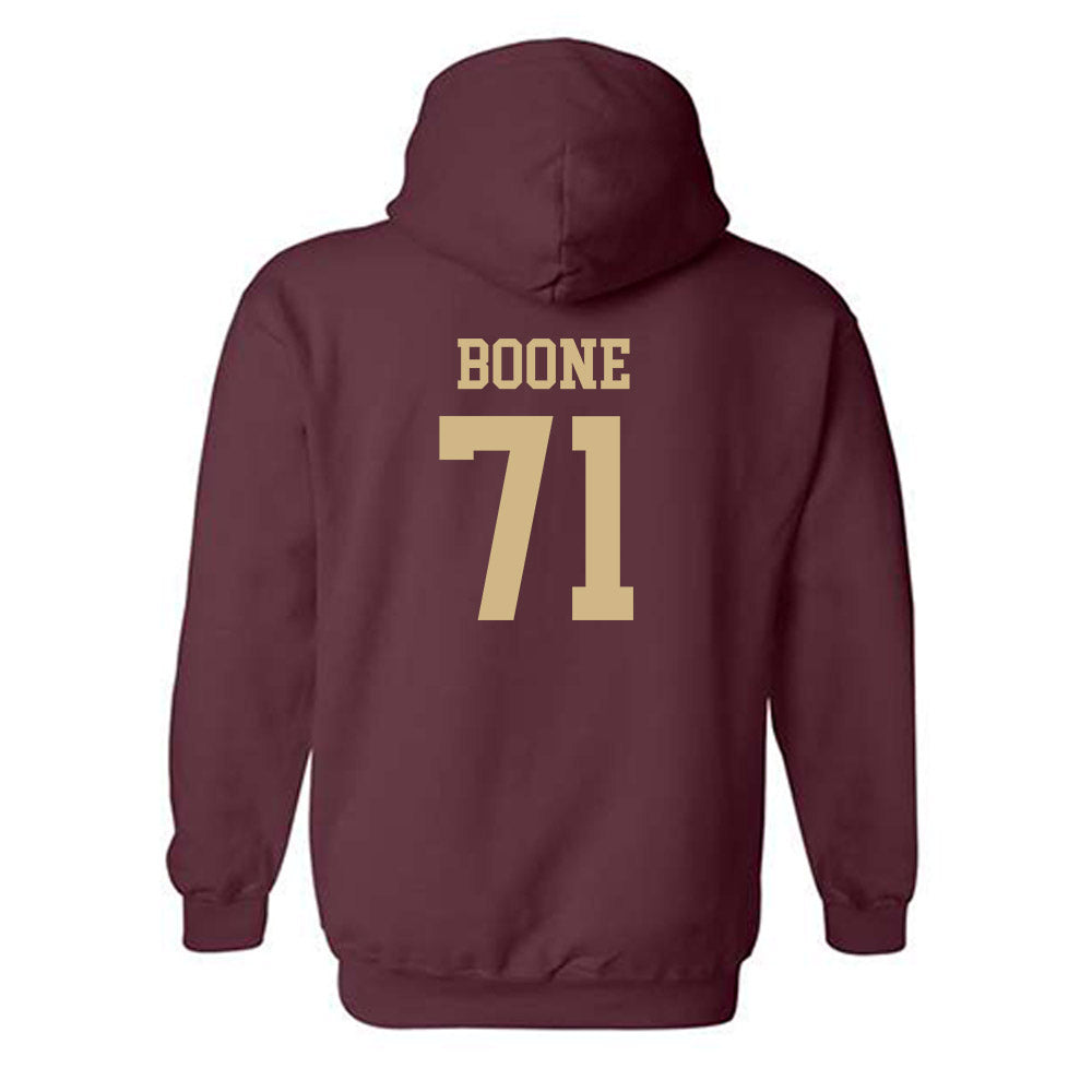 Texas State - NCAA Football : William Boone - Classic Shersey Hooded Sweatshirt-1