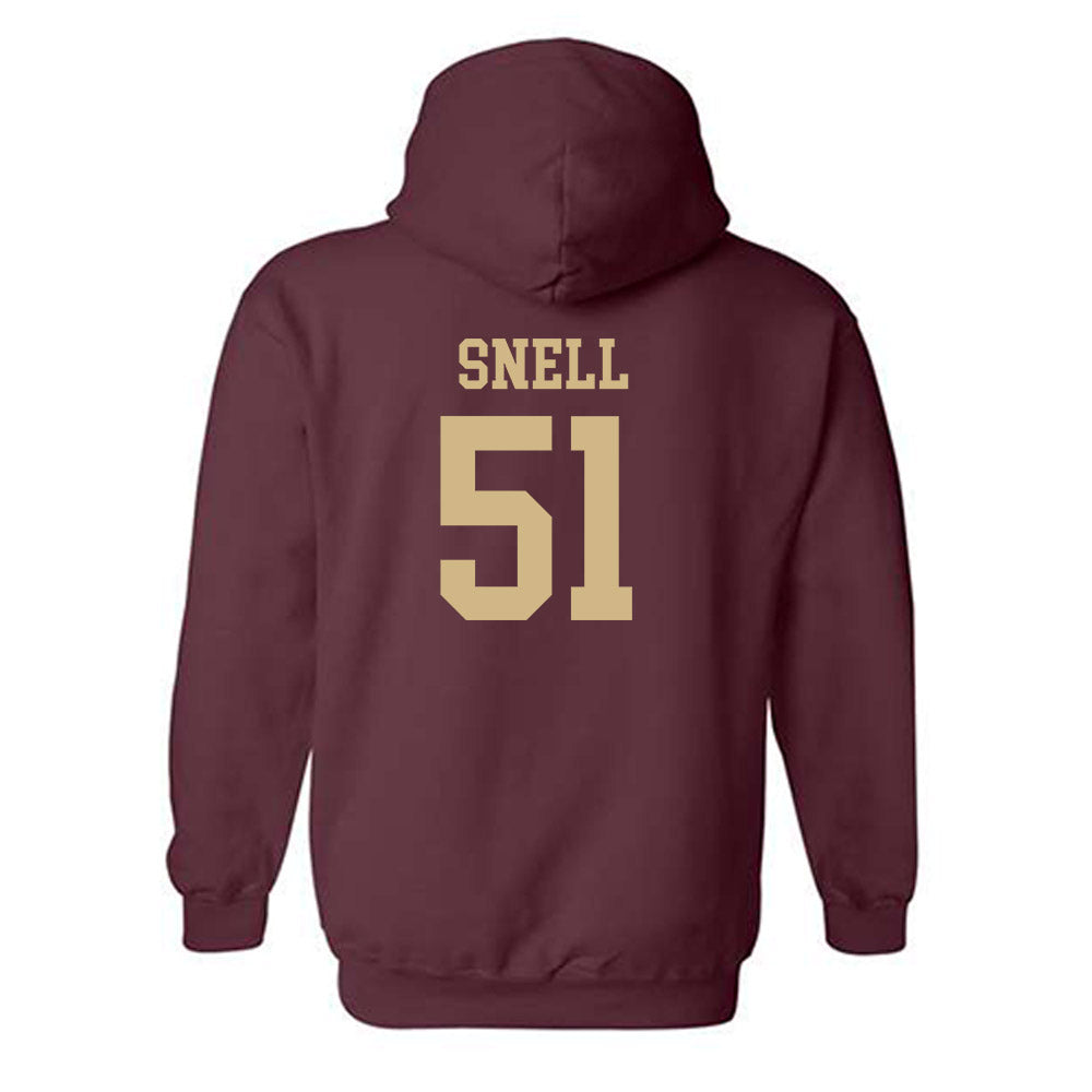 Texas State - NCAA Football : Darian Snell - Classic Shersey Hooded Sweatshirt-1