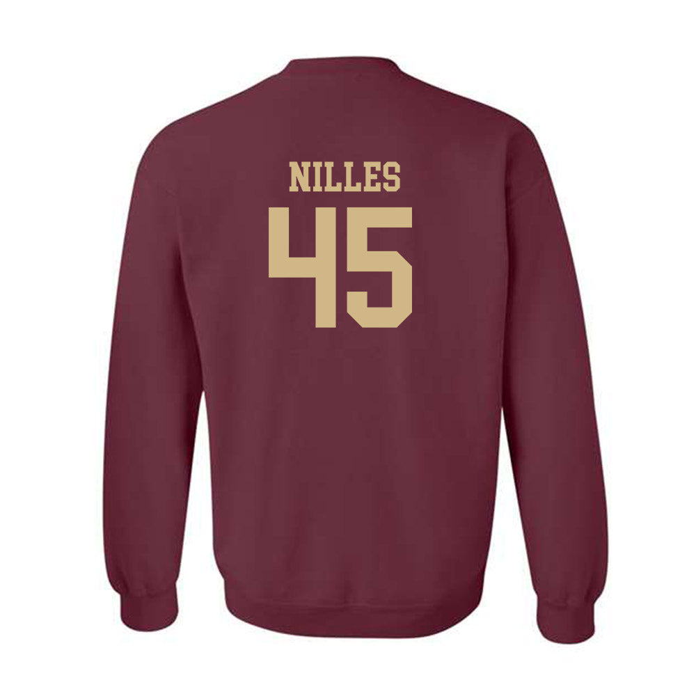 Texas State - NCAA Football : Cole Nilles - Classic Shersey Crewneck Sweatshirt-1