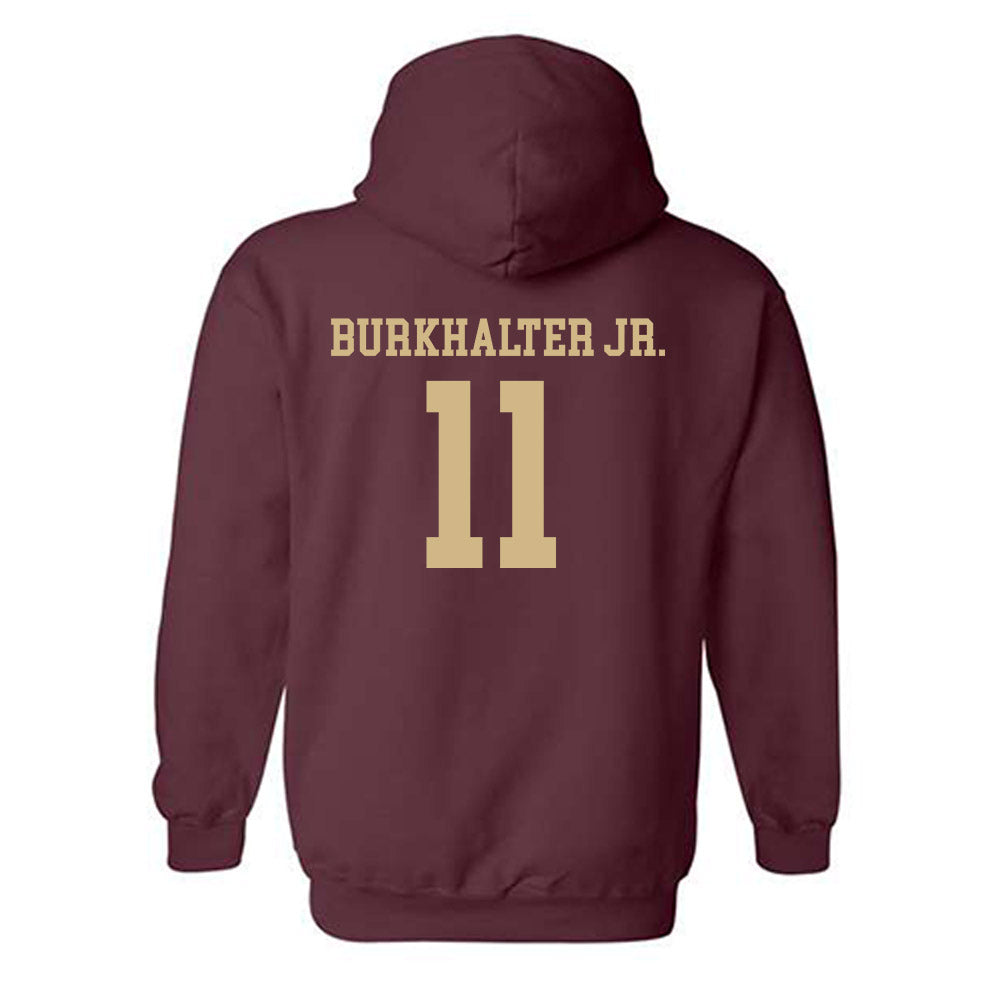Texas State - NCAA Football : Trenton Burkhalter Jr. - Classic Shersey Hooded Sweatshirt-1