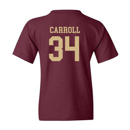 Texas State - NCAA Baseball : Coll Carroll - Classic Shersey Youth T-Shirt-1