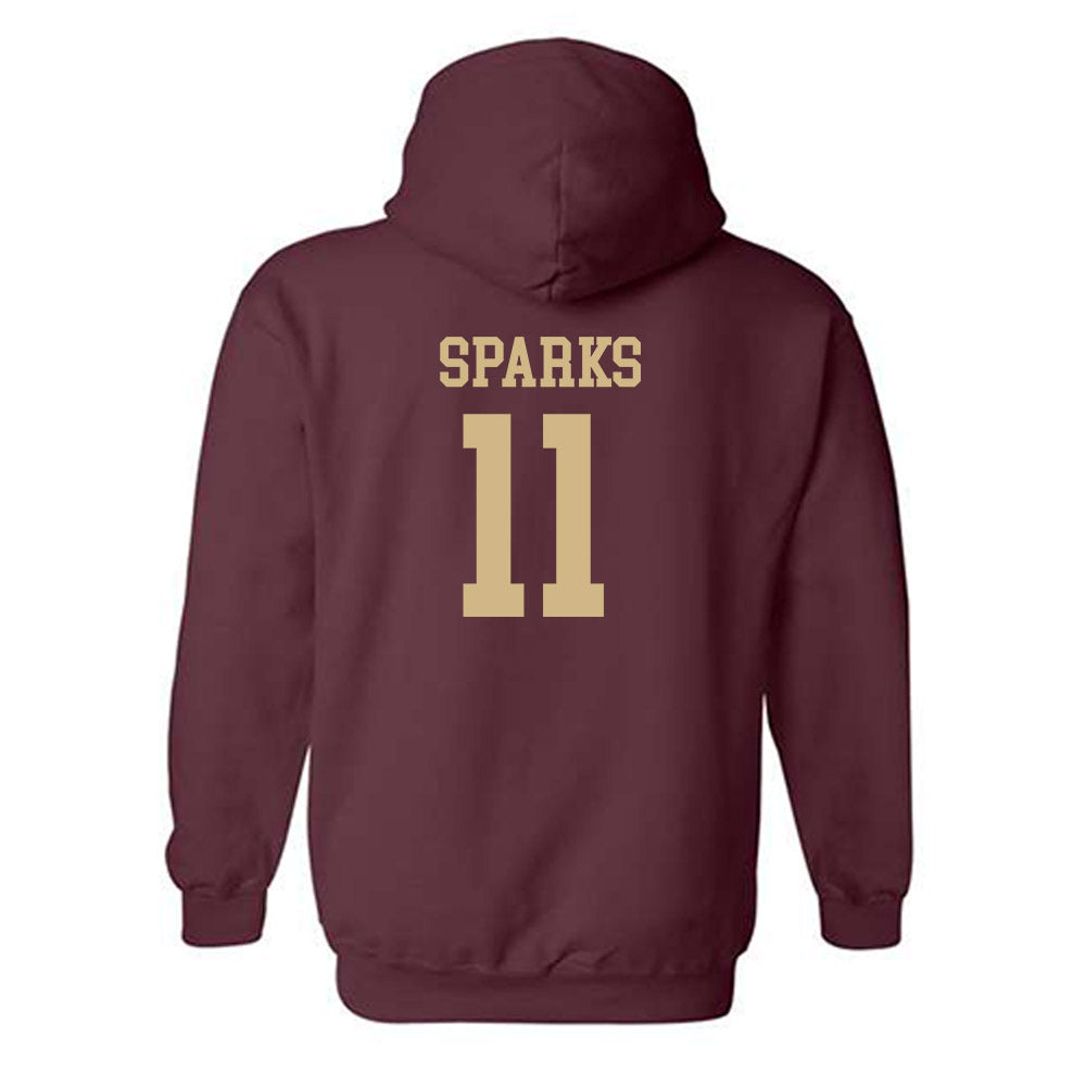 Texas State - NCAA Football : Beau Sparks - Classic Shersey Hooded Sweatshirt-1