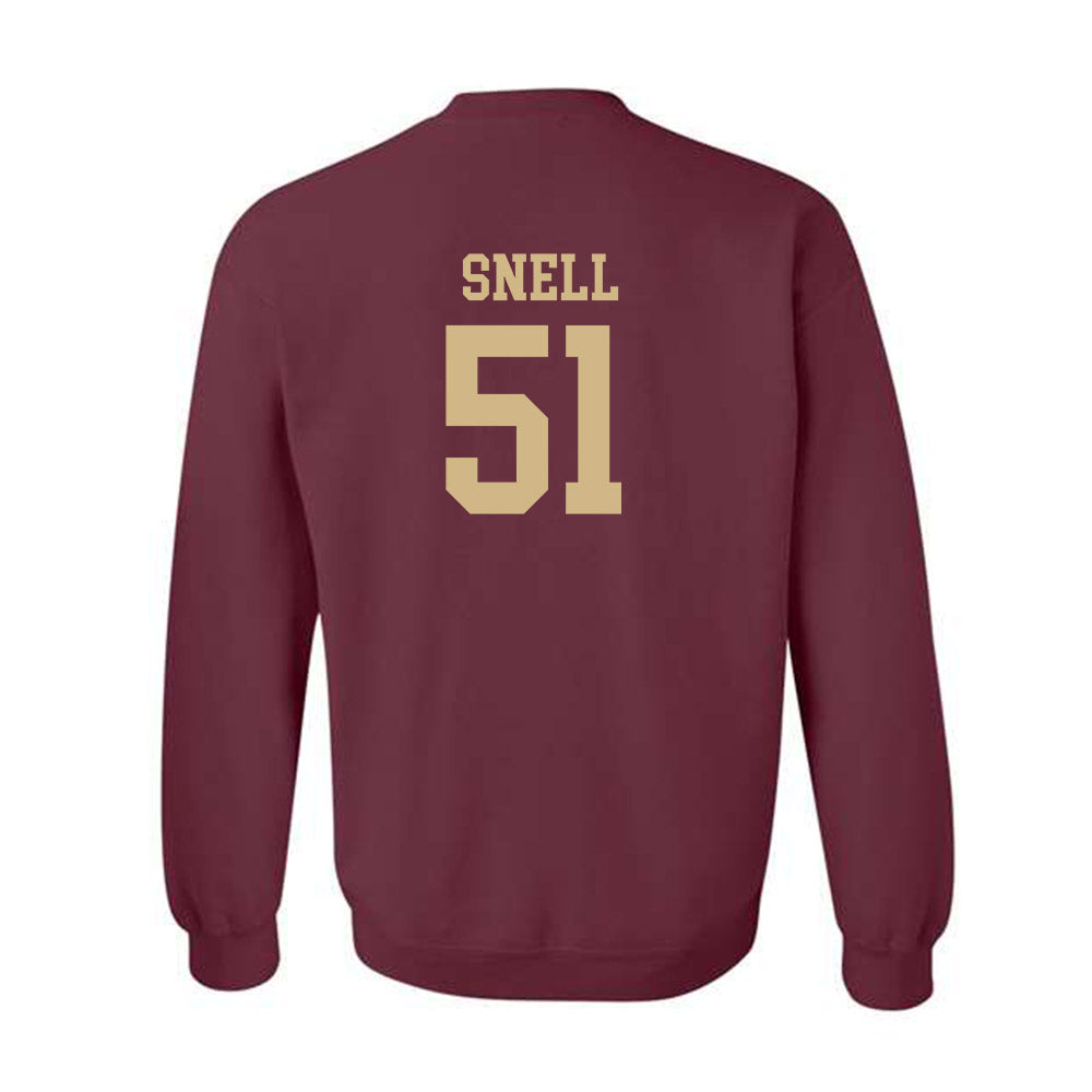 Texas State - NCAA Football : Darian Snell - Classic Shersey Crewneck Sweatshirt-1
