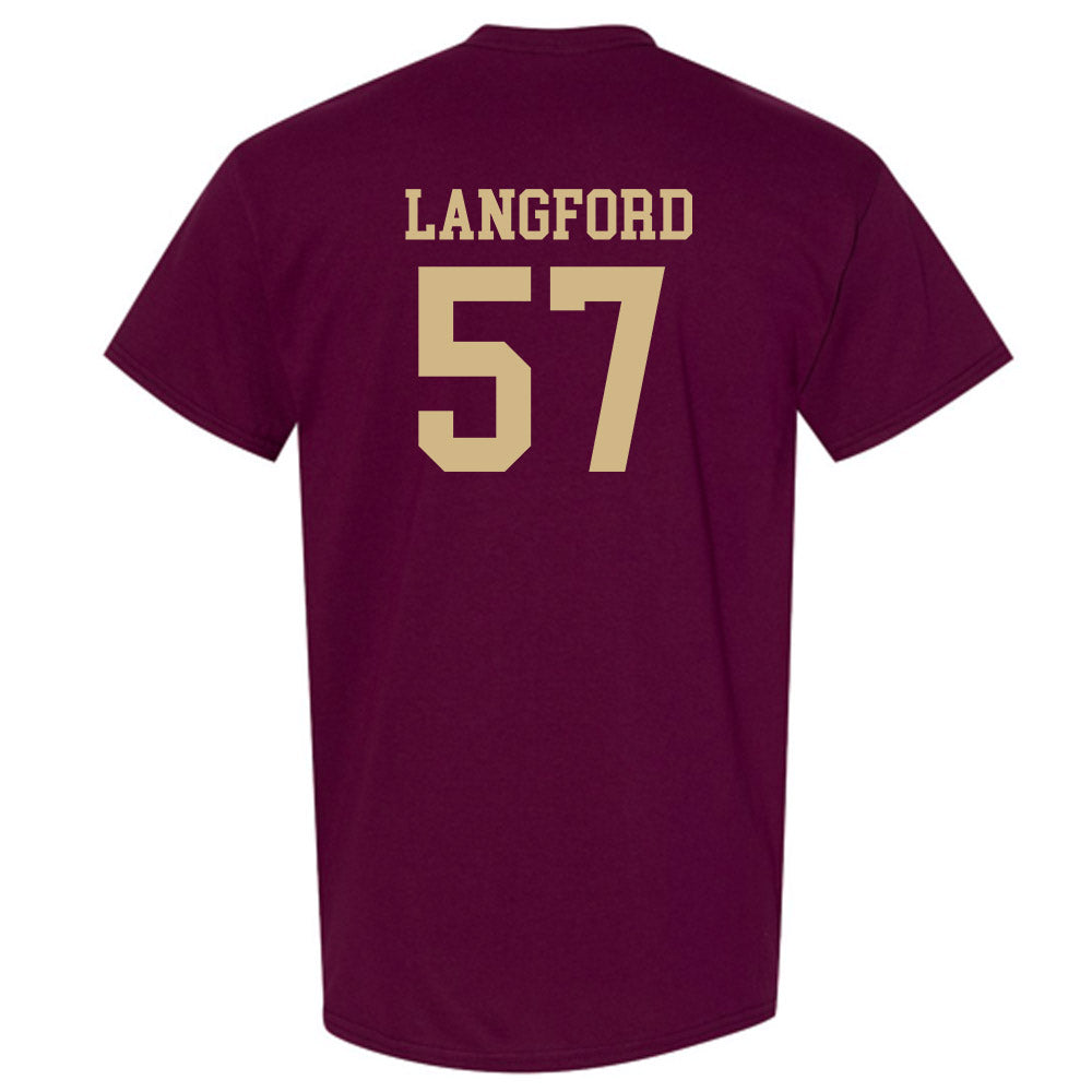 Texas State - NCAA Football : Ian Langford - Classic Shersey T-Shirt-1