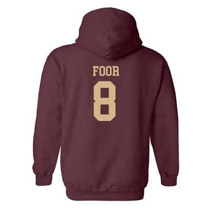 Texas State - NCAA Baseball : Daylen Foor - Classic Shersey Hooded Sweatshirt-1