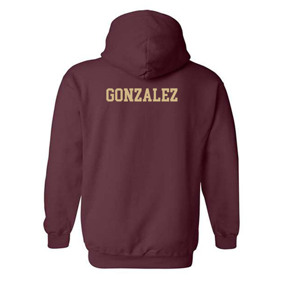 Texas State - NCAA Women's Track & Field : Mia Gonzalez - Classic Shersey Hooded Sweatshirt-1