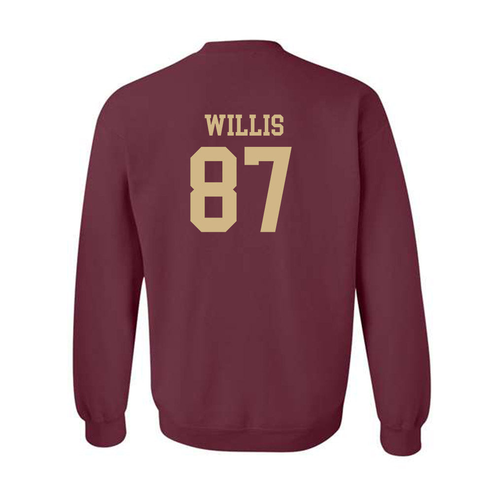 Texas State - NCAA Football : Kristopher Willis - Classic Shersey Crewneck Sweatshirt-1