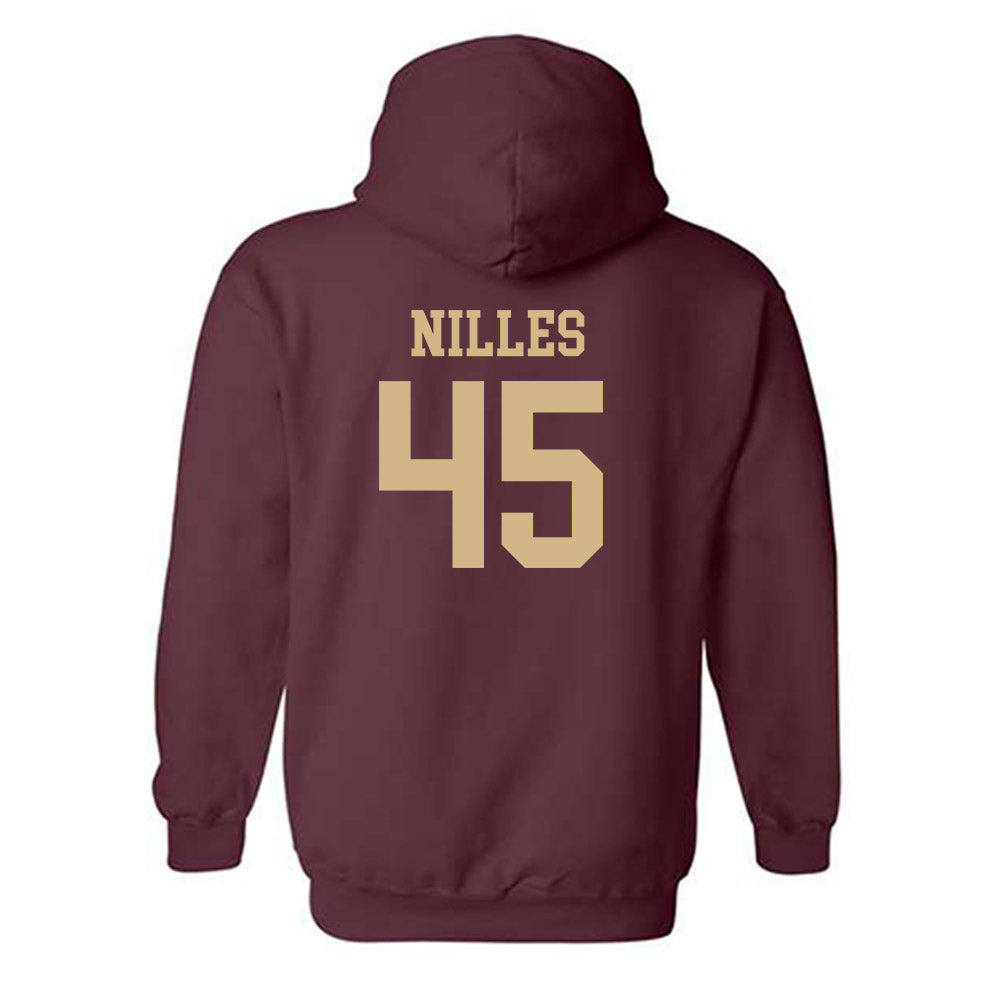 Texas State - NCAA Football : Cole Nilles - Classic Shersey Hooded Sweatshirt-1