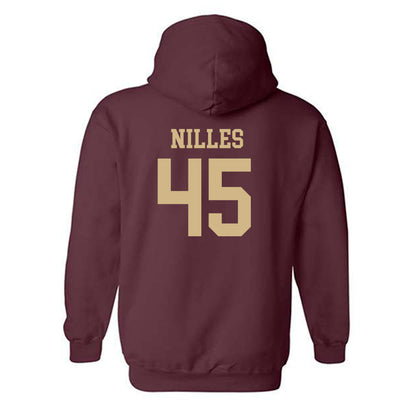 Texas State - NCAA Football : Cole Nilles - Classic Shersey Hooded Sweatshirt-1