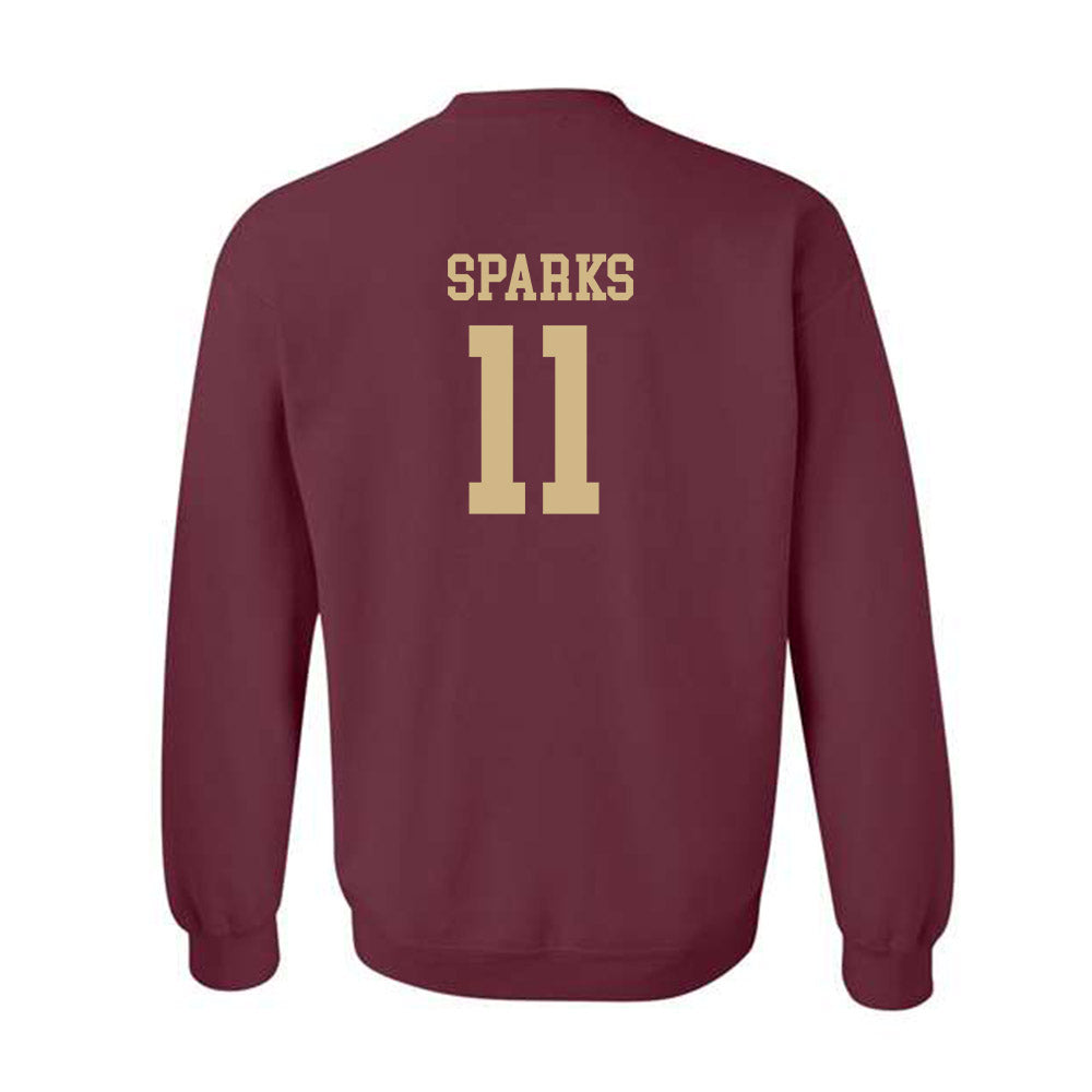 Texas State - NCAA Football : Beau Sparks - Classic Shersey Crewneck Sweatshirt-1