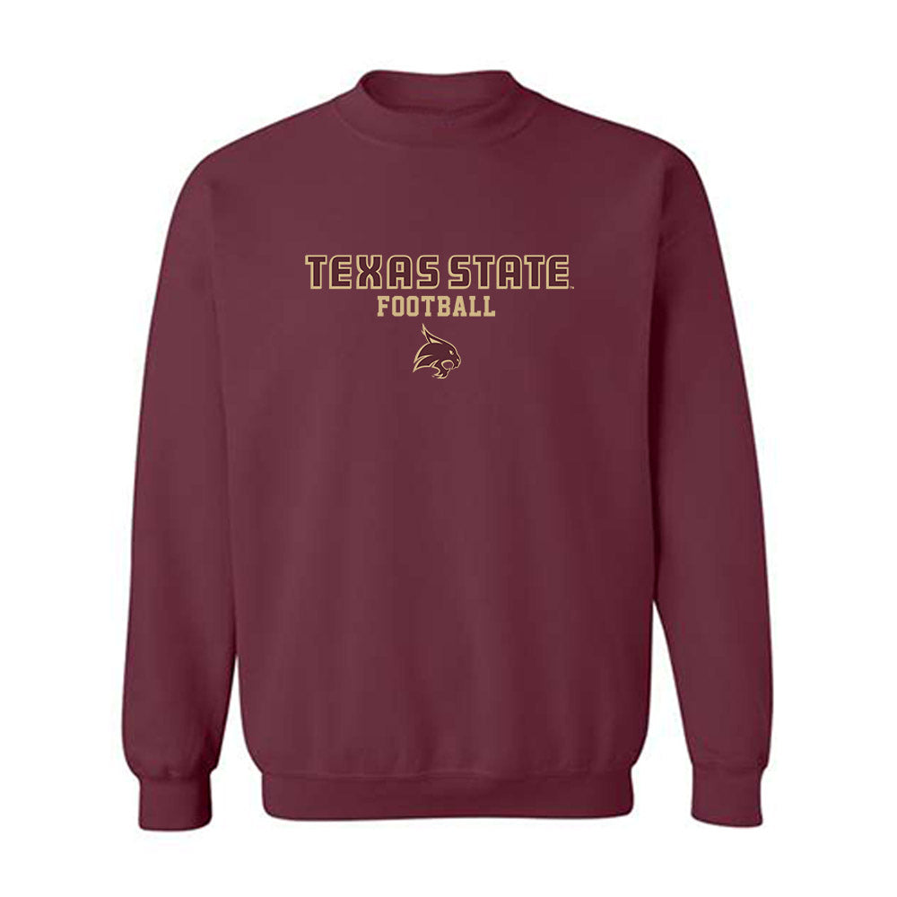 Texas State - NCAA Football : Davian Jackson - Classic Shersey Crewneck Sweatshirt-0