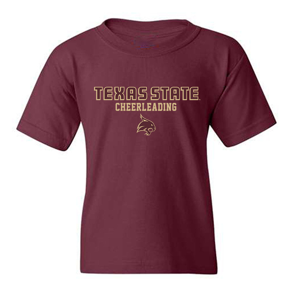 Texas State - NCAA Cheerleading : Mark Gonzalez - Classic Shersey Youth T-Shirt-0