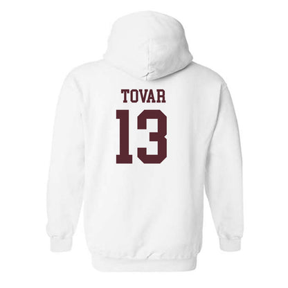 Texas State - NCAA Baseball : Jesus Tovar - Classic Shersey Hooded Sweatshirt-1