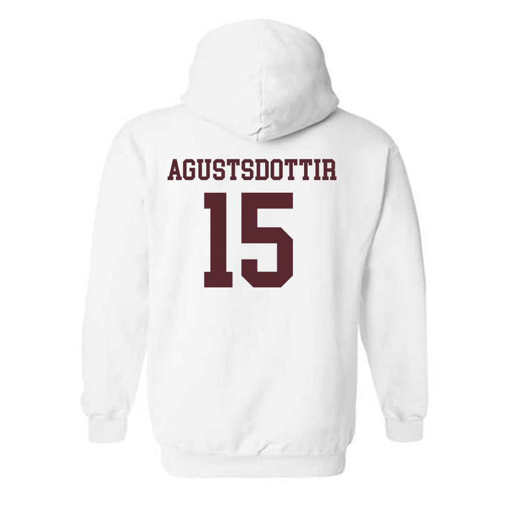Texas State - NCAA Women's Soccer : Katrin Agustsdottir - Classic Shersey Hooded Sweatshirt-1