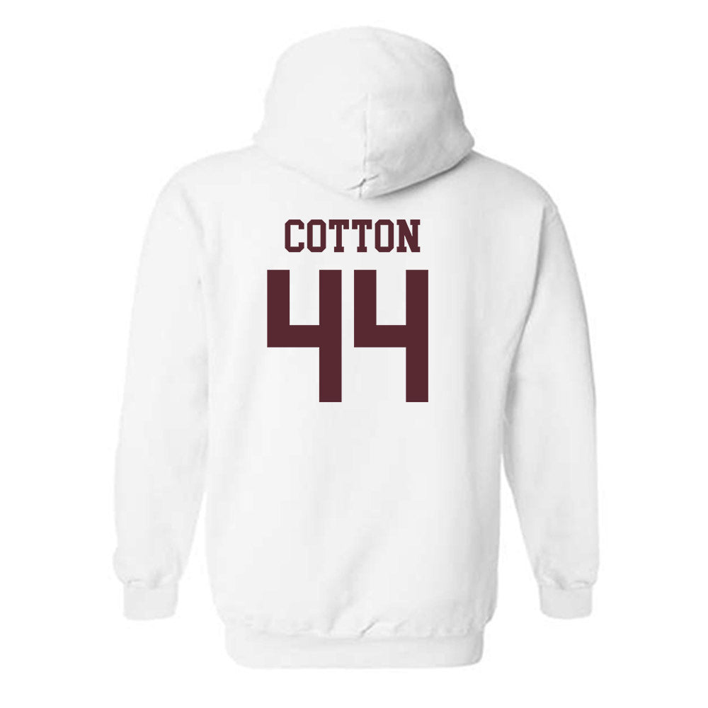 Texas State - NCAA Baseball : Jackson Cotton - Classic Shersey Hooded Sweatshirt-1