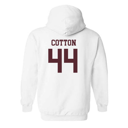 Texas State - NCAA Baseball : Jackson Cotton - Classic Shersey Hooded Sweatshirt-1