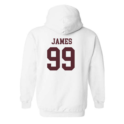 Texas State - NCAA Football : Kaleb James - Classic Shersey Hooded Sweatshirt-1
