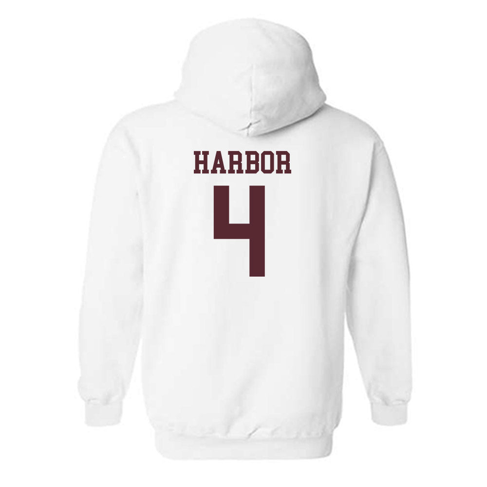 Texas State - NCAA Women's Basketball : Myla Harbor - Classic Shersey Hooded Sweatshirt-1