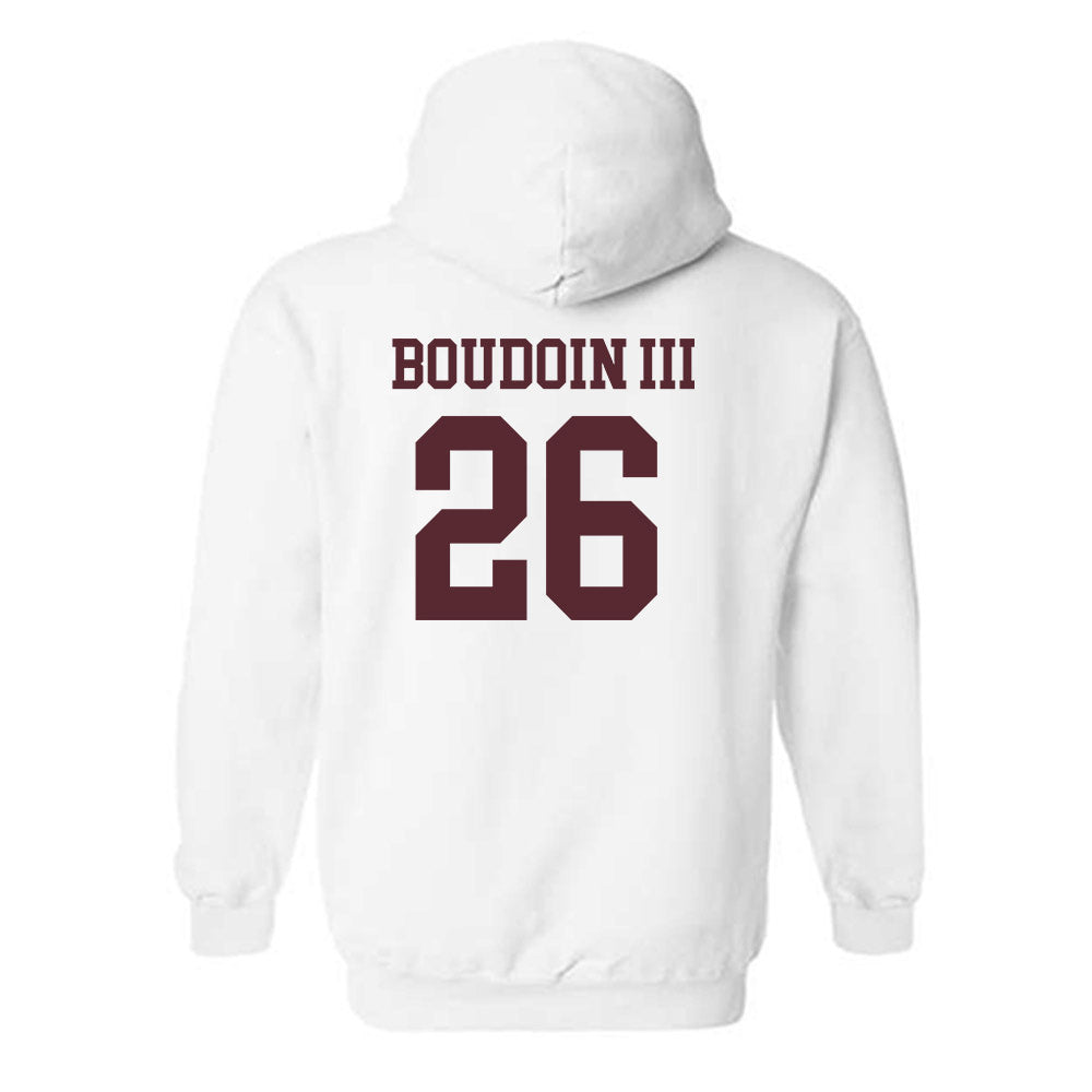 Texas State - NCAA Football : Michael Boudoin III - Classic Shersey Hooded Sweatshirt-1