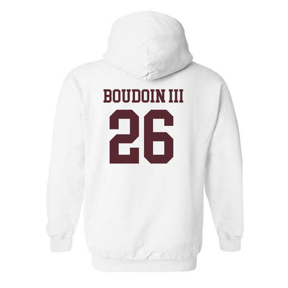 Texas State - NCAA Football : Michael Boudoin III - Classic Shersey Hooded Sweatshirt-1
