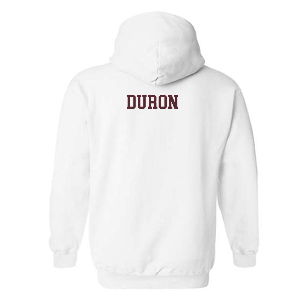 Texas State - NCAA Women's Track & Field : Melanie Duron - Classic Shersey Hooded Sweatshirt-1