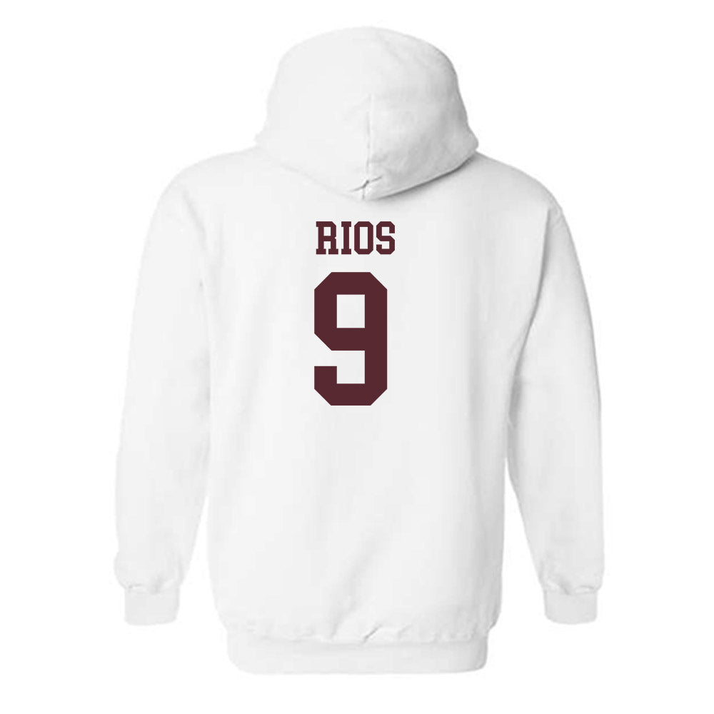 Texas State - NCAA Football : Jaden Rios - Classic Shersey Hooded Sweatshirt-1