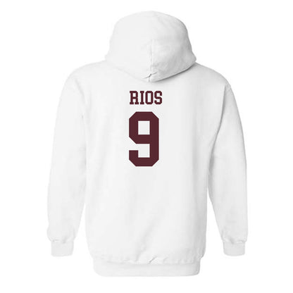 Texas State - NCAA Football : Jaden Rios - Classic Shersey Hooded Sweatshirt-1