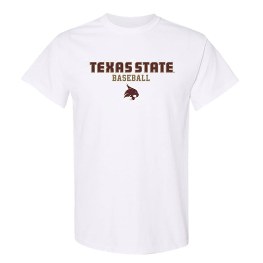 Texas State - NCAA Baseball : Bennett Fryman - Classic Shersey T-Shirt-0