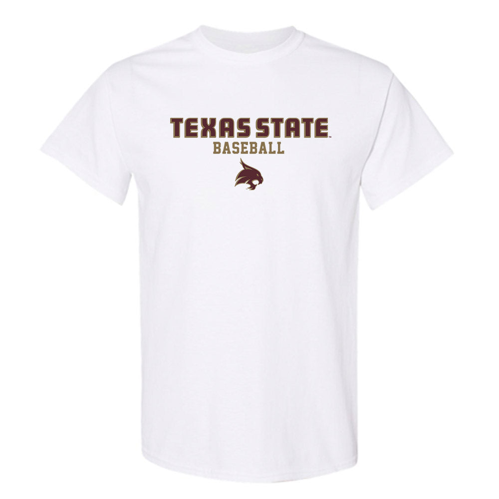 Texas State - NCAA Baseball : Titan Targac - Classic Shersey T-Shirt-0