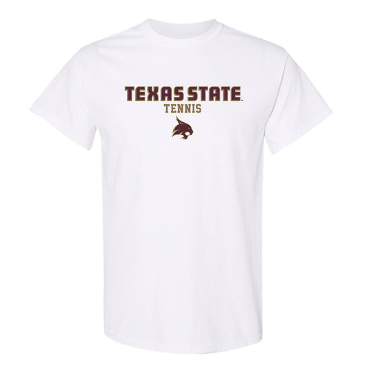 Texas State - NCAA Women's Tennis : Kinley VanPelt - Classic Shersey T-Shirt-0