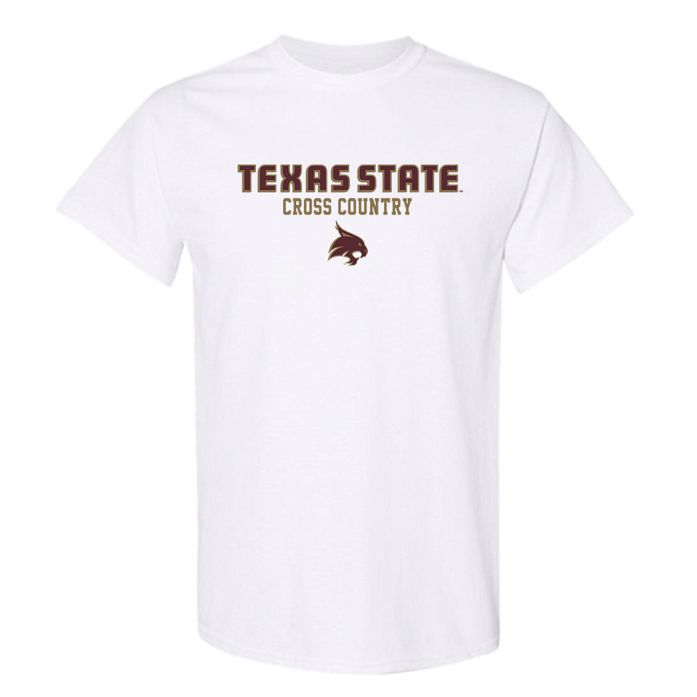 Texas State - NCAA Men's Cross Country : Jaxon Asbill - Classic Shersey T-Shirt-0