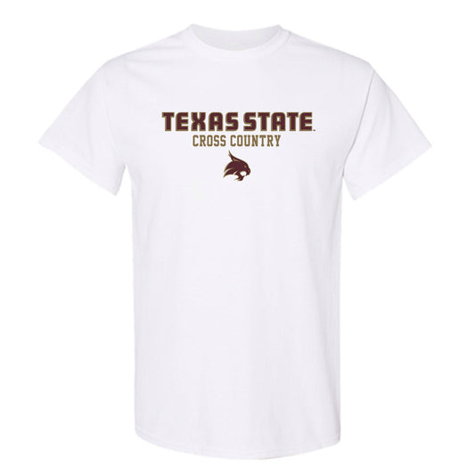Texas State - NCAA Men's Cross Country : Jaxon Asbill - Classic Shersey T-Shirt-0