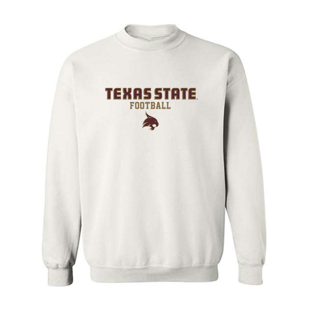 Texas State - NCAA Football : Davian Jackson - Classic Shersey Crewneck Sweatshirt-0
