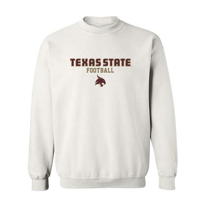 Texas State - NCAA Football : Davian Jackson - Classic Shersey Crewneck Sweatshirt-0
